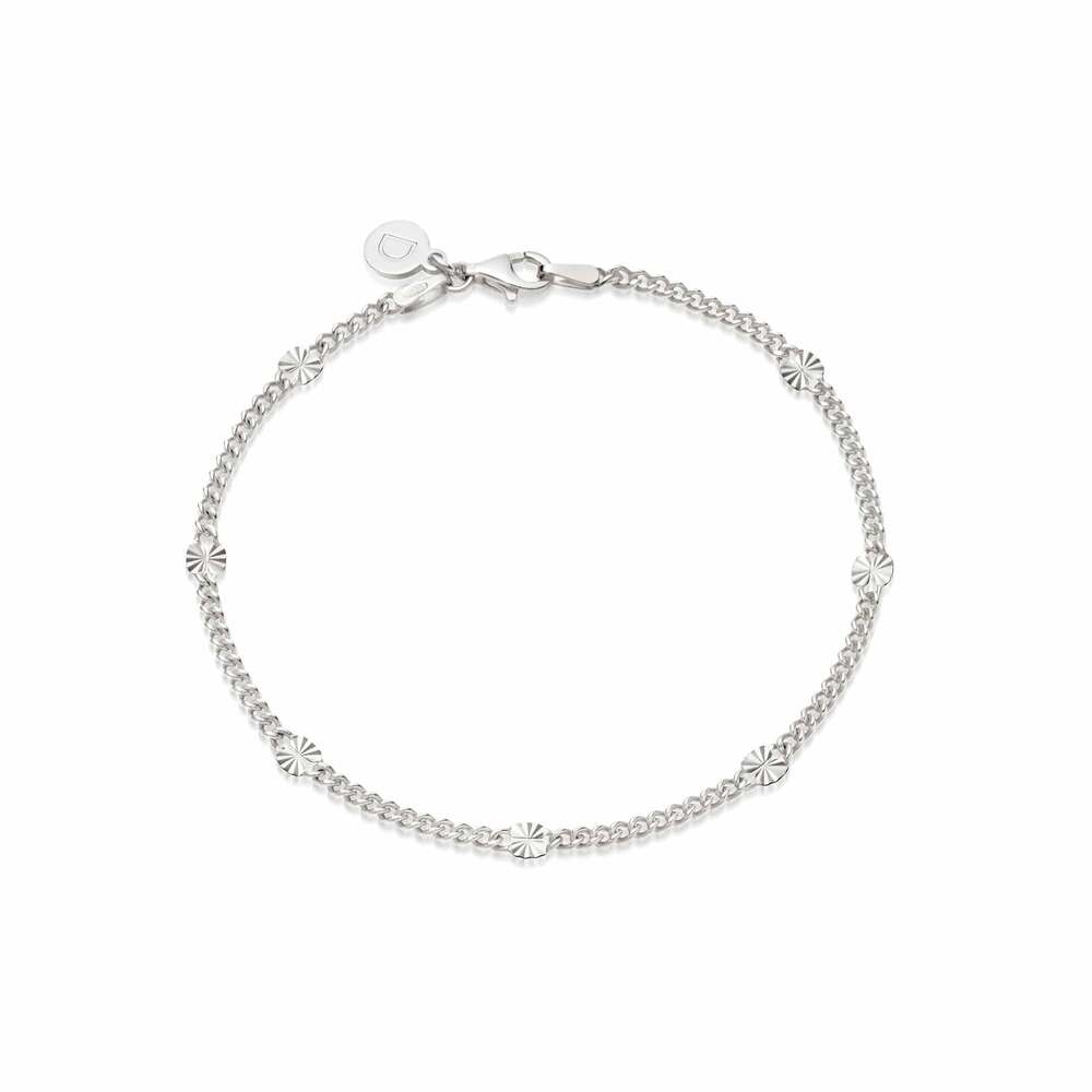 Daisy London Sterling Silver Estee Lalonde Sunburst Chain Bracelet