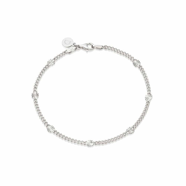Daisy London Sterling Silver Estee Lalonde Sunburst Chain Bracelet