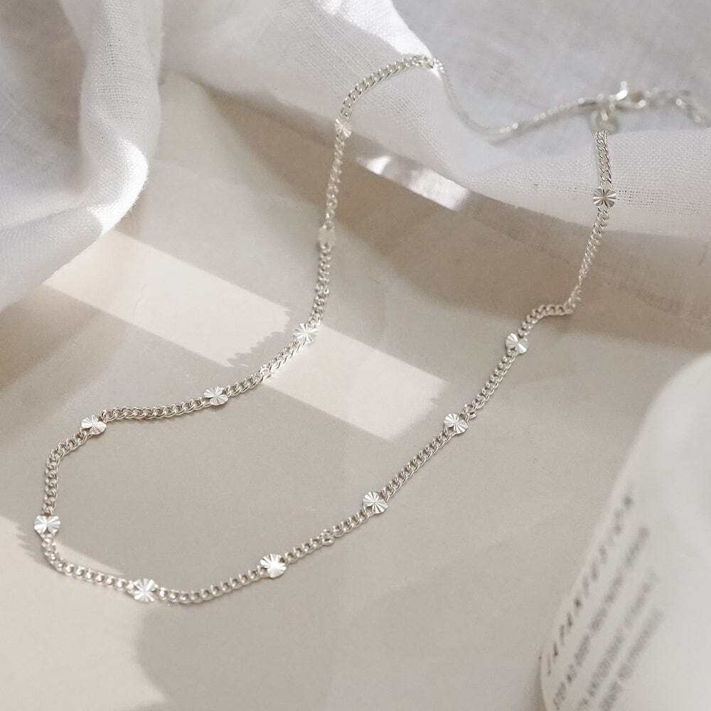 Daisy London Sterling Silver Estee Lalonde Sunburst Chain Necklace Additional Image - 2