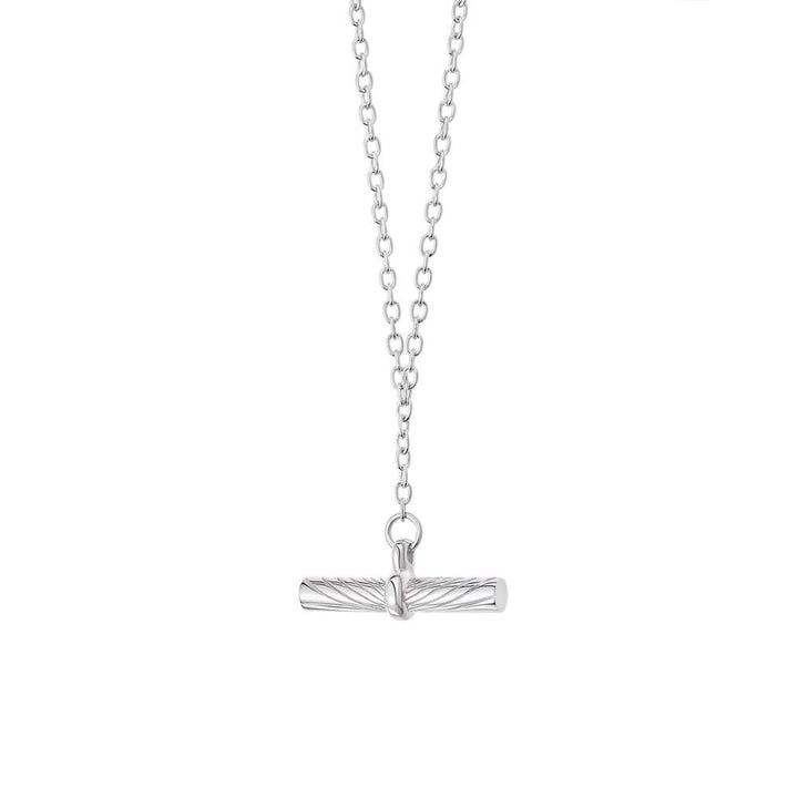 Daisy London Sterling Silver Estee Lalonde T Bar Necklace