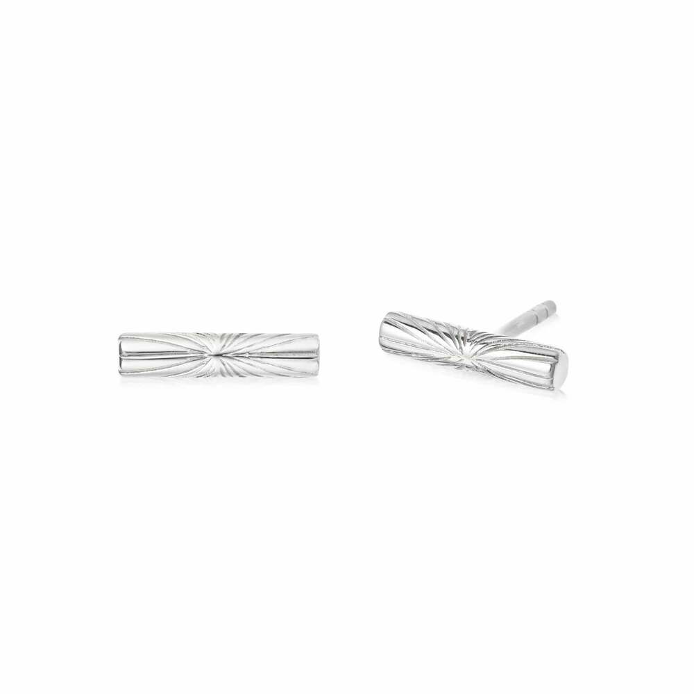 Daisy London Sterling Silver Estee Lalonde T Bar Stud Earrings Additional Image - 5