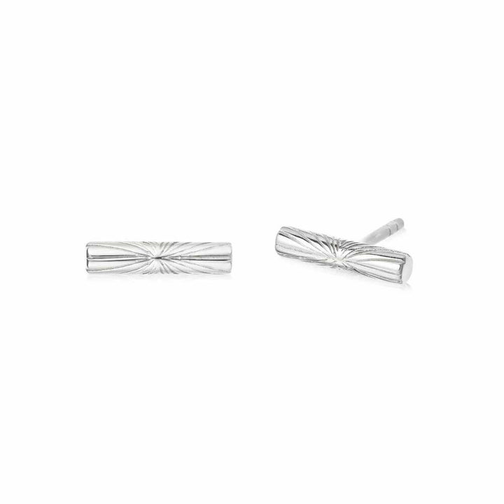 Daisy London Sterling Silver Estee Lalonde T Bar Stud Earrings Additional Image - 5