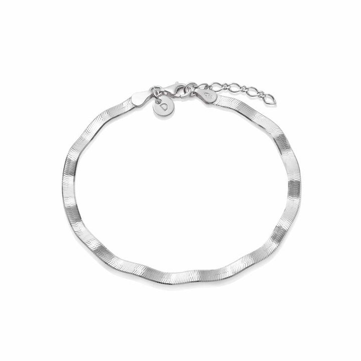 Daisy London Sterling Silver Estee Lalonde Wavy Snake Bracelet