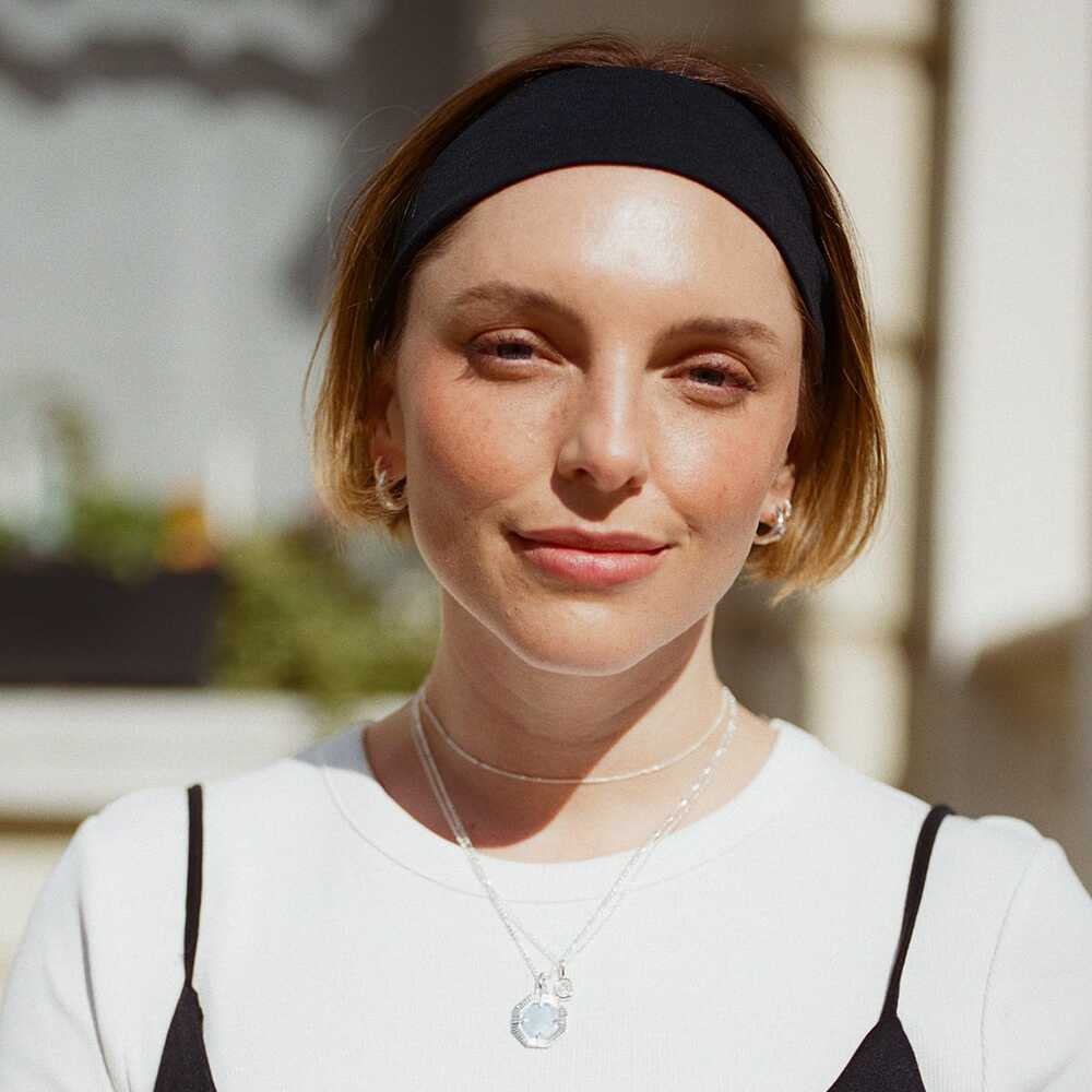 Daisy London Sterling Silver Estee Lalonde Chunky Organic Hoop Earrings Additional Image - 3