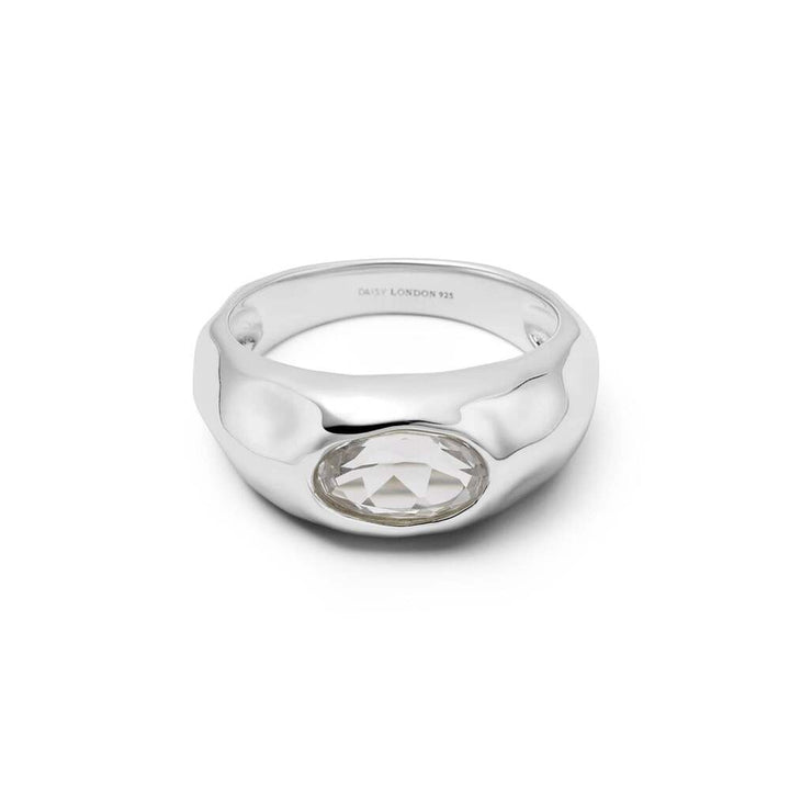 Daisy London Sterling Silver Estee Lalonde Chunky Sapphire Ring