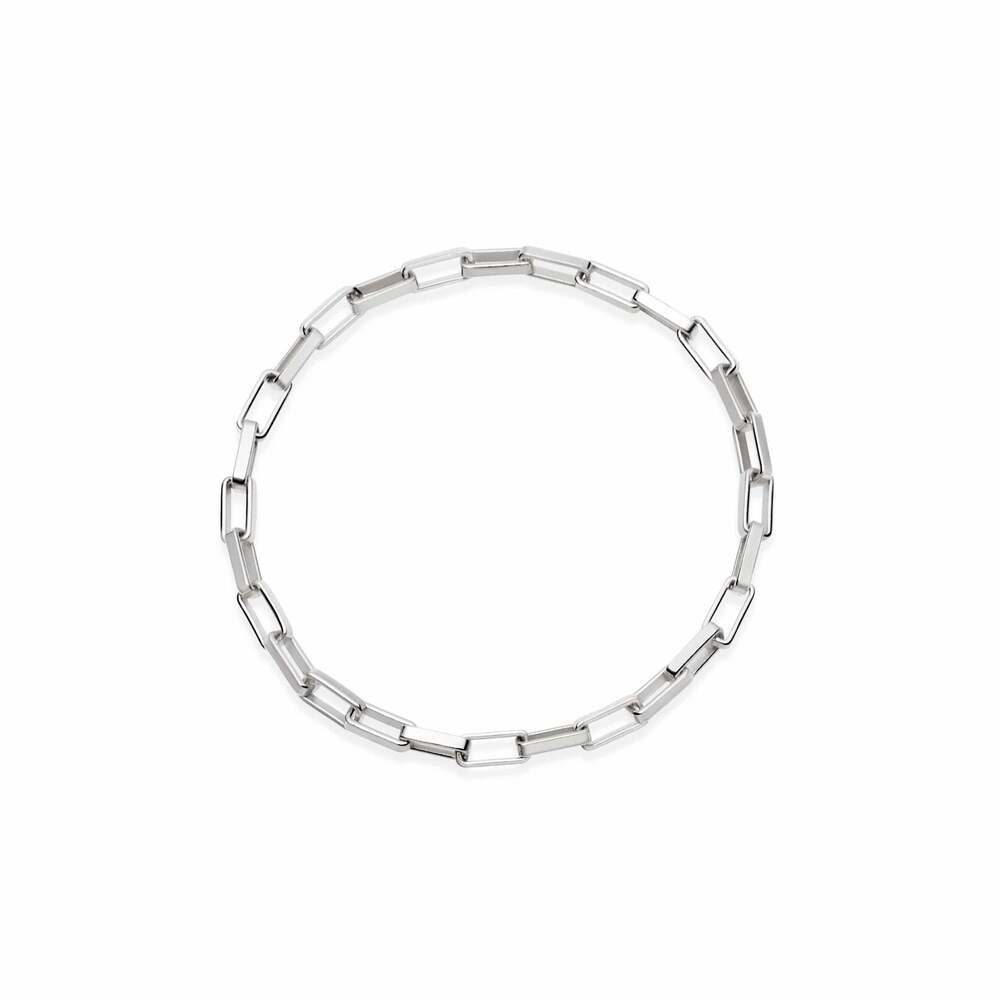 Daisy London Sterling Silver Estee Lalonde Delicate Box Chain Ring