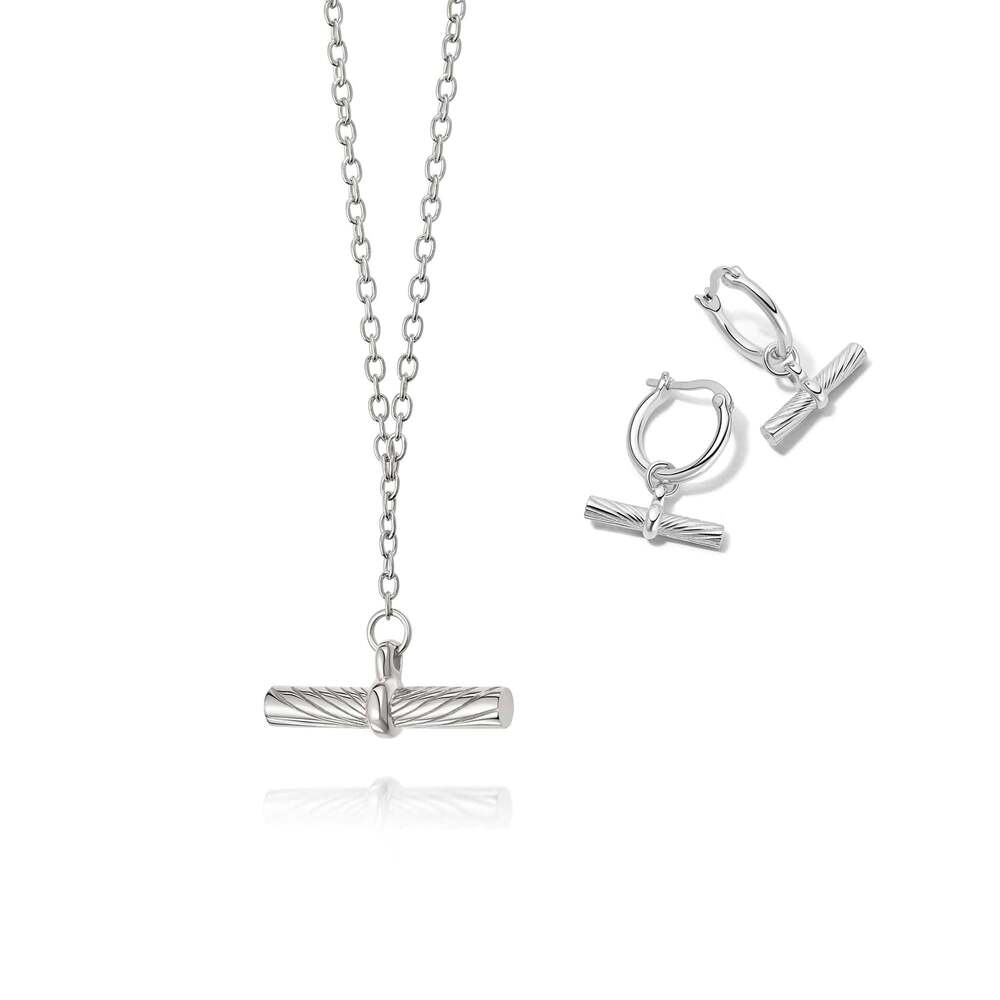 Daisy London Sterling Silver Estee Lalonde Must-Have T Bar Layering Set