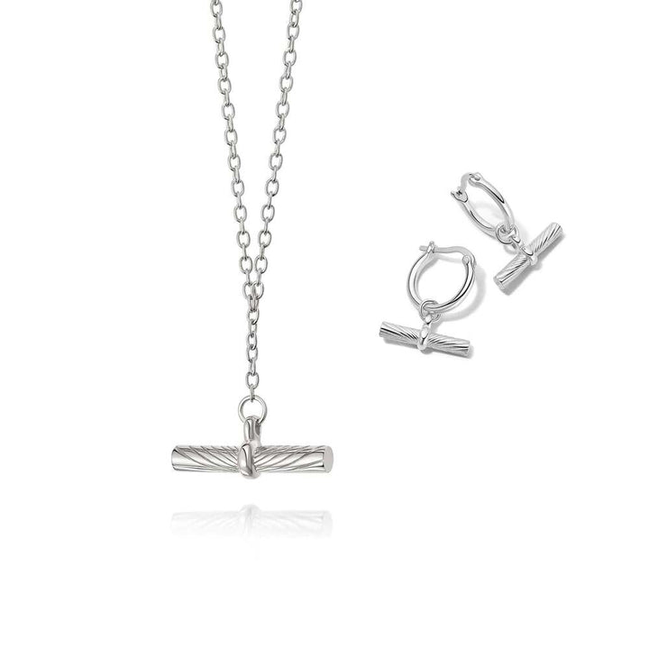 Daisy London Sterling Silver Estee Lalonde Must-Have T Bar Layering Set