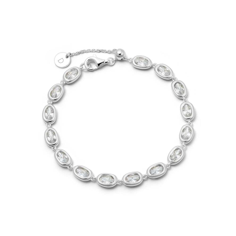 Daisy London Sterling Silver Estee Lalonde Sapphire Tennis Bracelet
