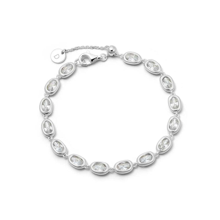 Daisy London Sterling Silver Estee Lalonde Sapphire Tennis Bracelet