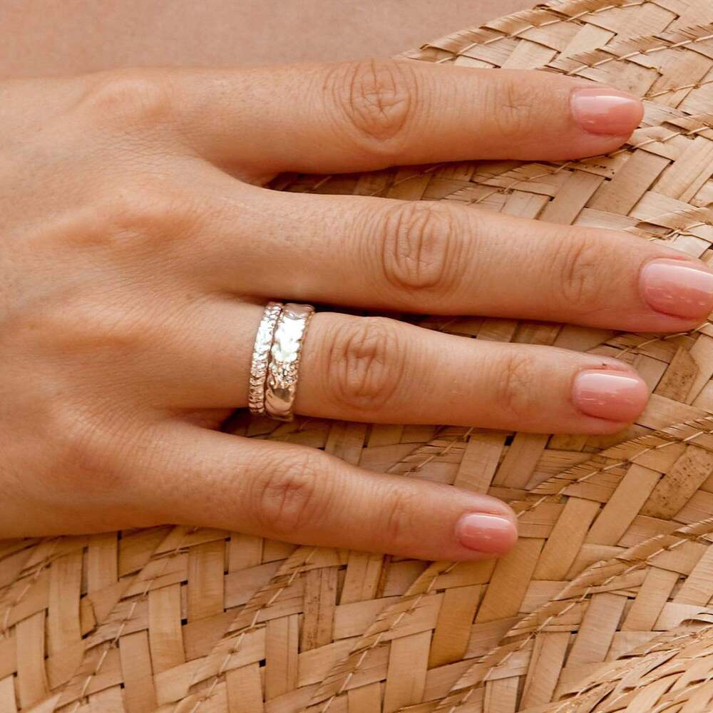 Daisy London Sterling Silver Estee Lalonde Thea Stacking Ring Additional Image - 1