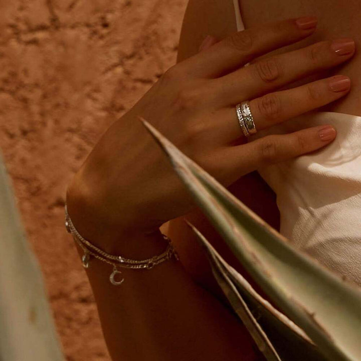 Daisy London Sterling Silver Estee Lalonde Thea Stacking Ring Additional Image - 3