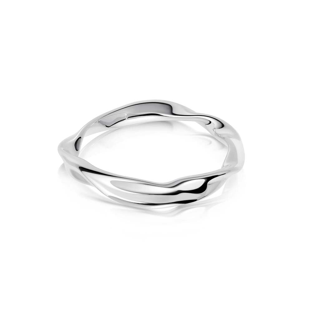 Daisy London Sterling Silver Estee Lalonde Wavy Stacking Ring