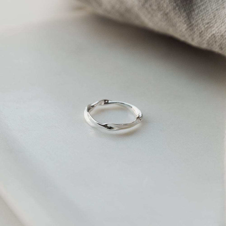 Daisy London Sterling Silver Estee Lalonde Wavy Stacking Ring Additional Image - 2