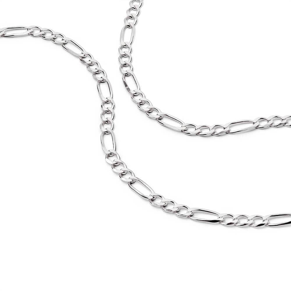 Daisy London Sterling Silver Figaro Chain Necklace-Classic Figaro image 1