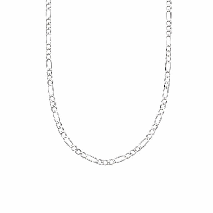 Daisy London Sterling Silver Figaro Chain Necklace-Classic Figaro image