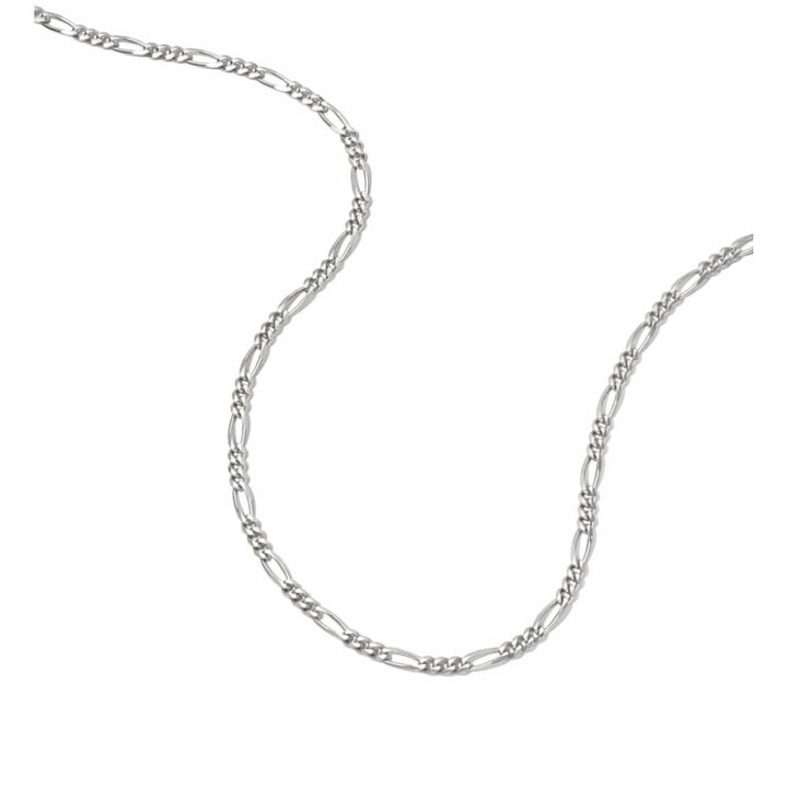 Daisy London Sterling Silver Figaro Chain Necklace-Fine Figaro image 4