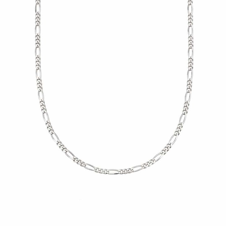 Daisy London Sterling Silver Fine Figaro Chain Necklace