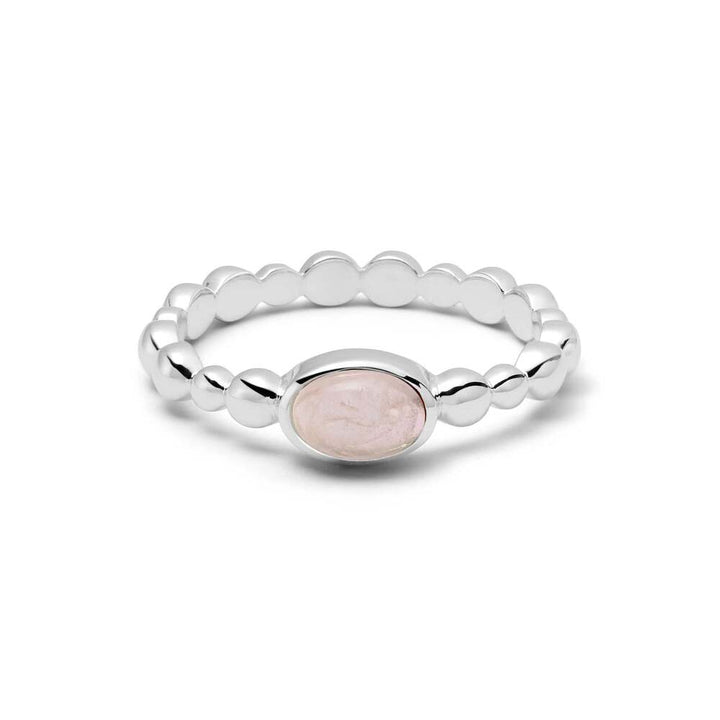 Daisy London Sterling Silver Healing Stone Bobble Ring