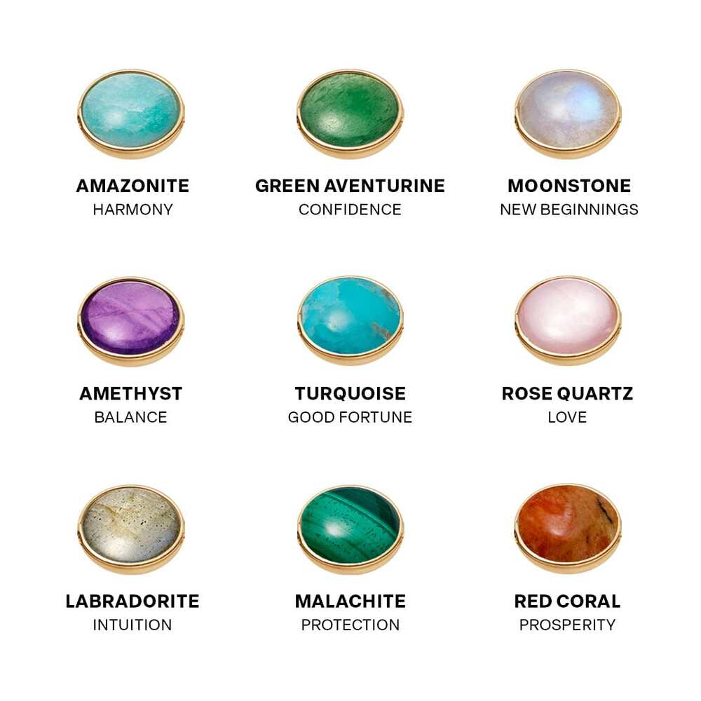 Daisy London Gold Plate Healing Stone Necklace Additional Image - 5