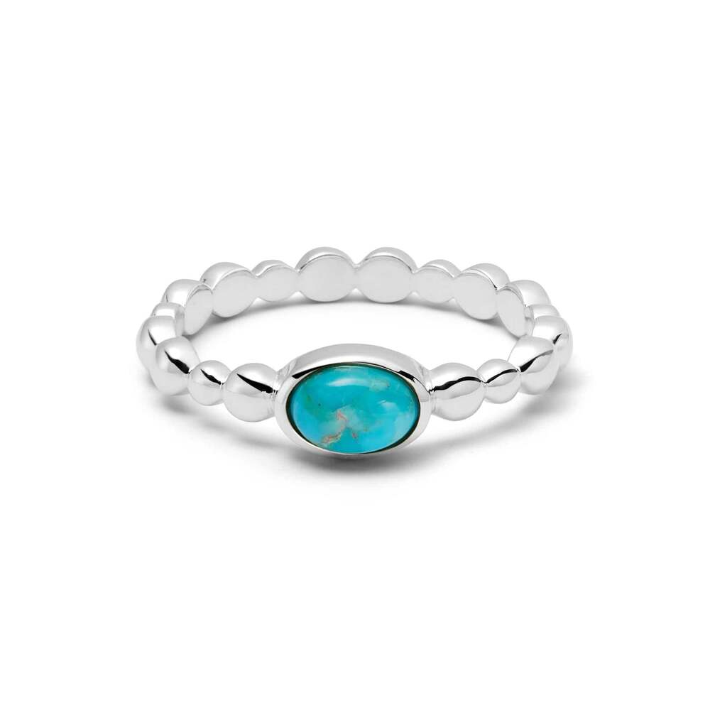 Daisy London Sterling Silver Healing Stone Bobble Ring Additional Image - 5
