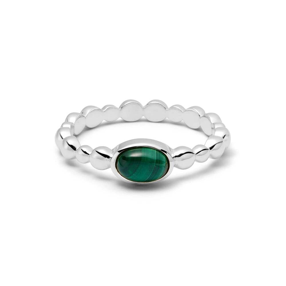 Daisy London Sterling Silver Healing Stone Bobble Ring Additional Image - 1