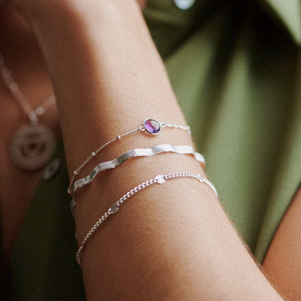 Daisy London Sterling Silver Healing Stone Bracelet Additional Image - 15