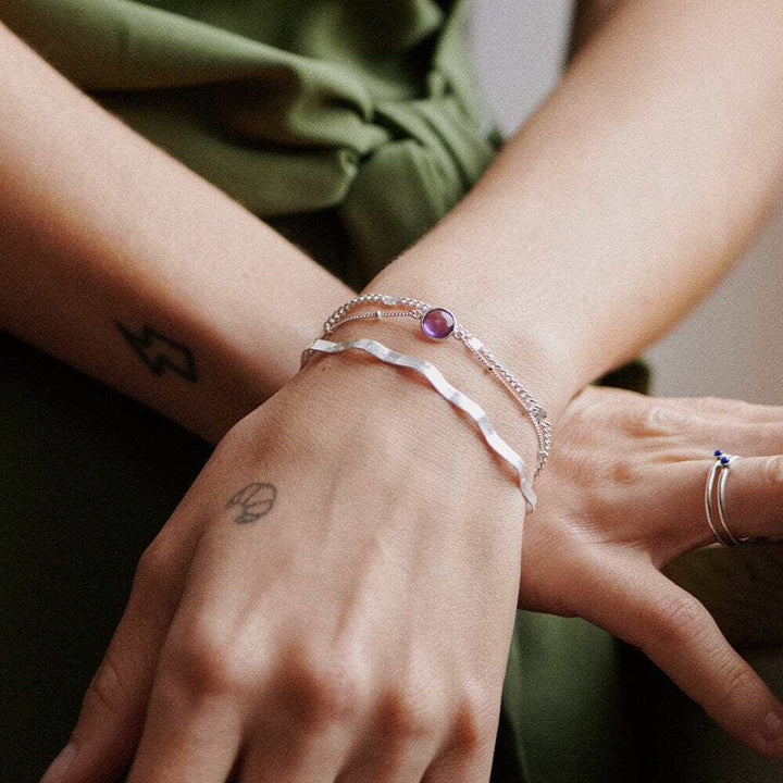 Daisy London Sterling Silver Healing Stone Bracelet Additional Image - 4