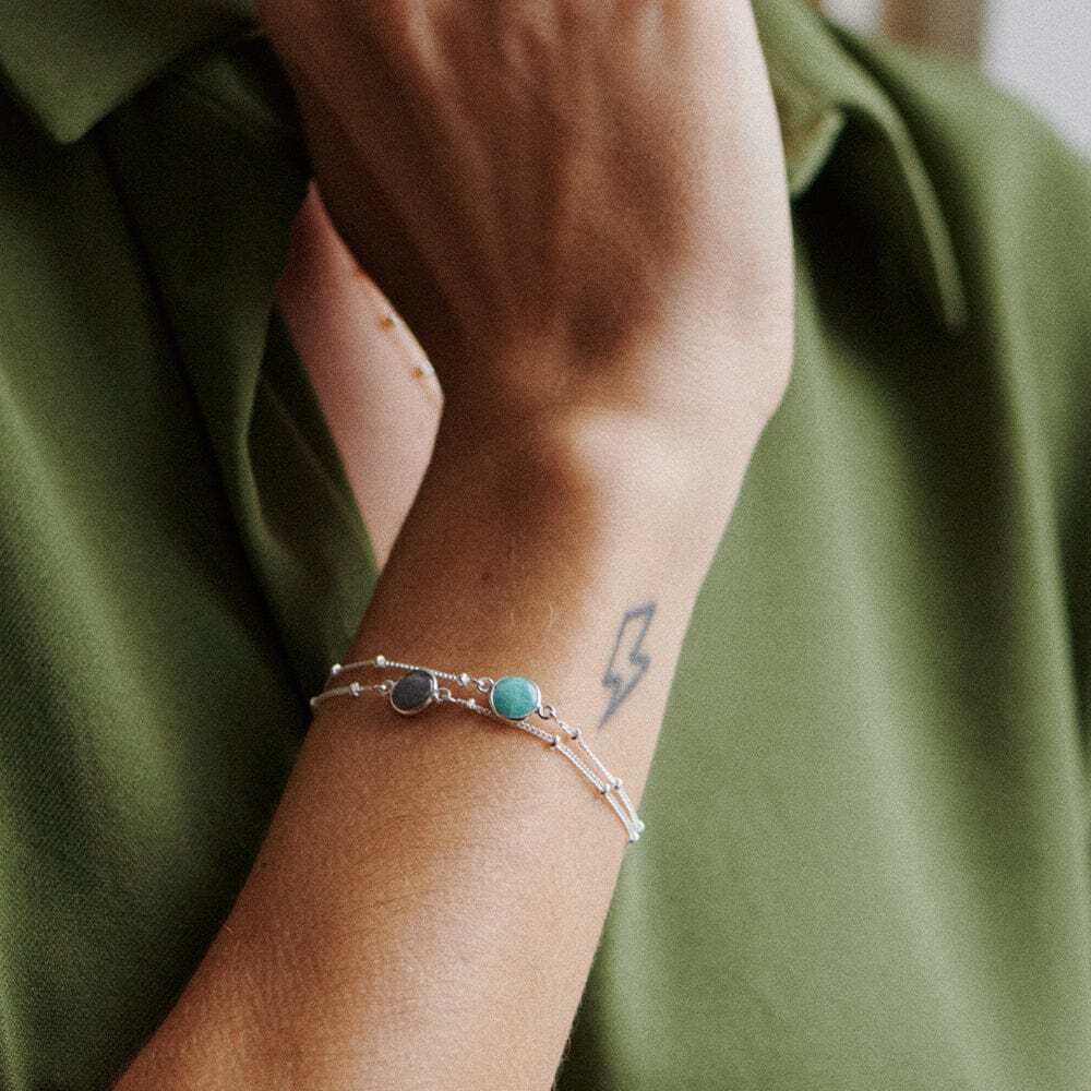 Daisy London Sterling Silver Healing Stone Bracelet Additional Image - 5