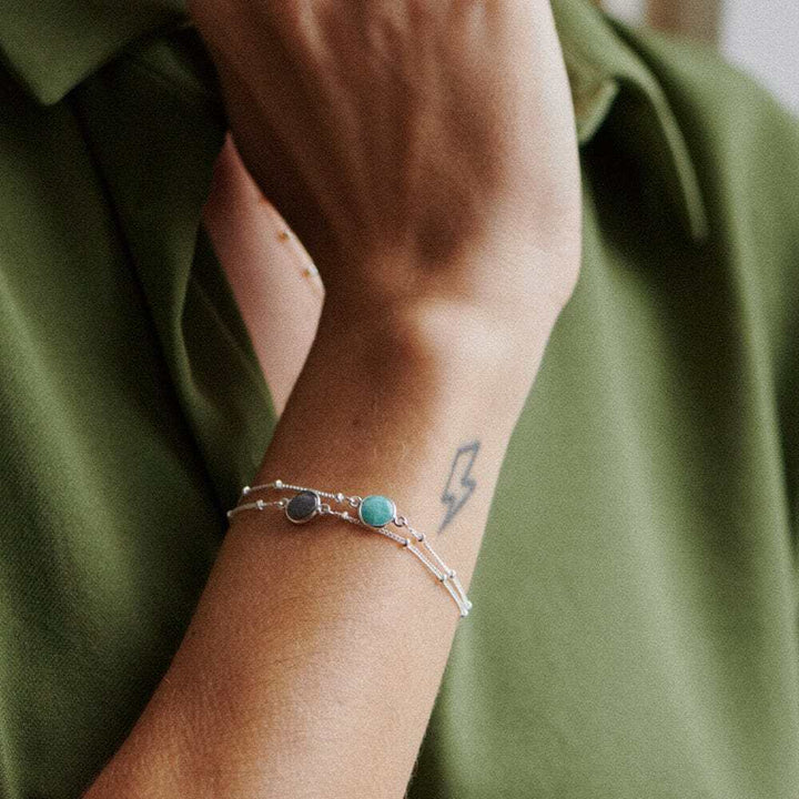 Daisy London Sterling Silver Healing Stone Bracelet Additional Image - 5