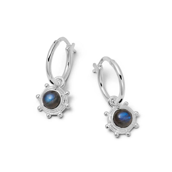 Daisy London Sterling Silver Healing Stone Charm Earrings Additional Image - 12