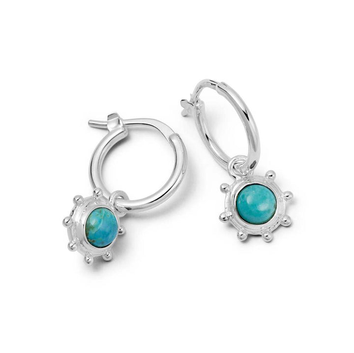 Daisy London Sterling Silver Healing Stone Charm Earrings Additional Image - 8