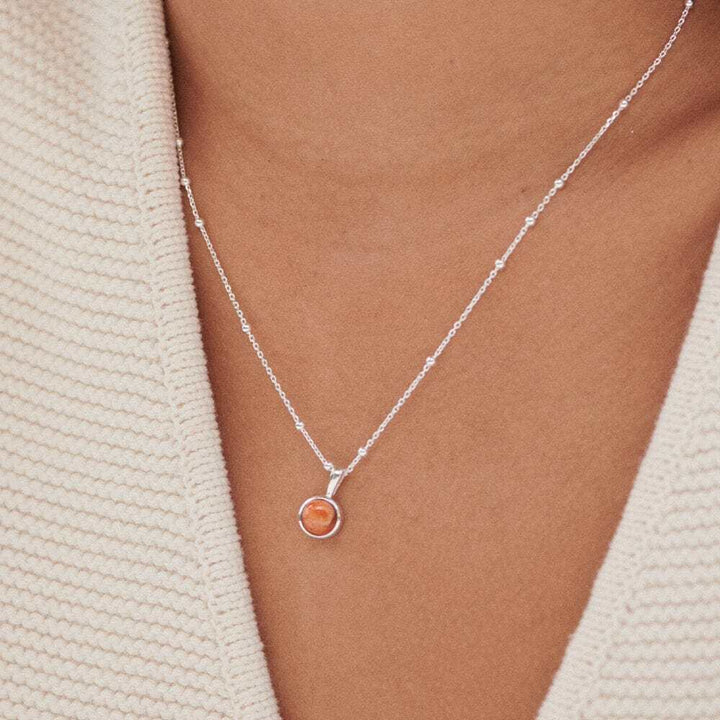 Daisy London Sterling Silver Healing Stone Necklace Additional Image - 2