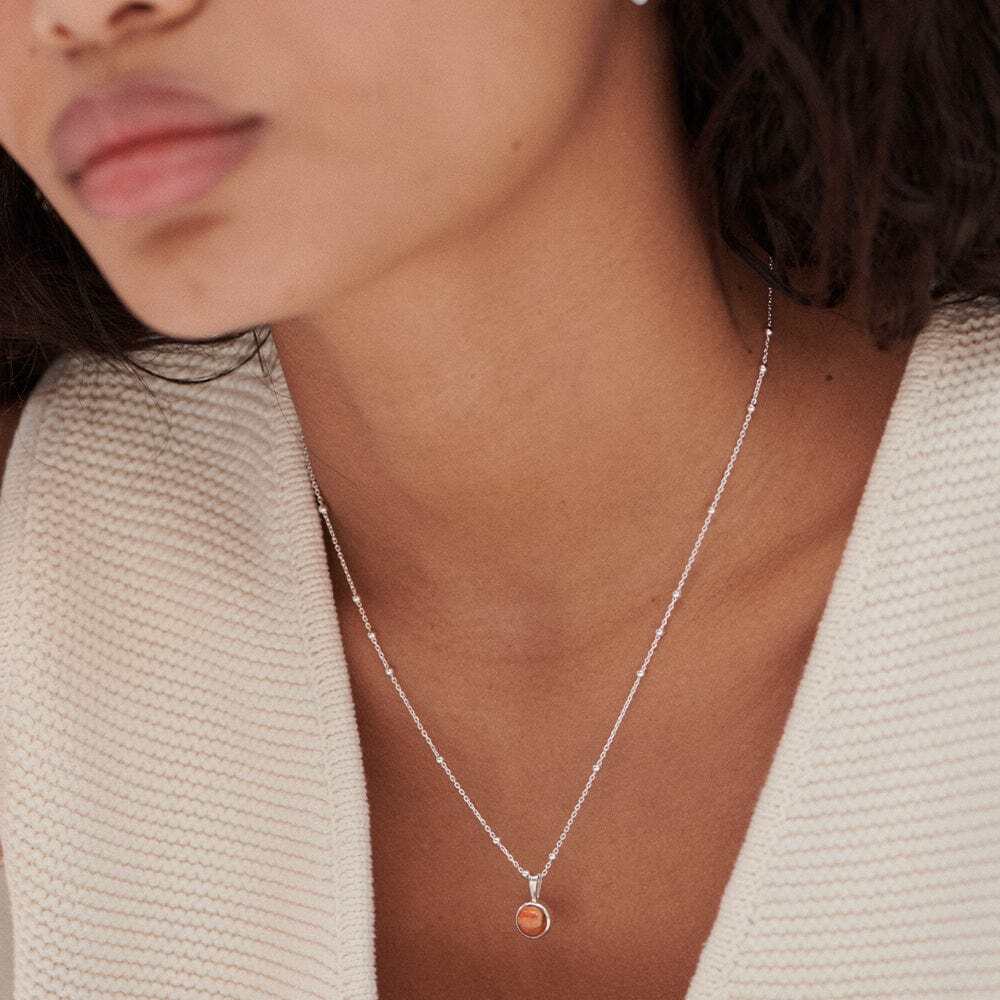 Daisy London Sterling Silver Healing Stone Necklace Additional Image - 11