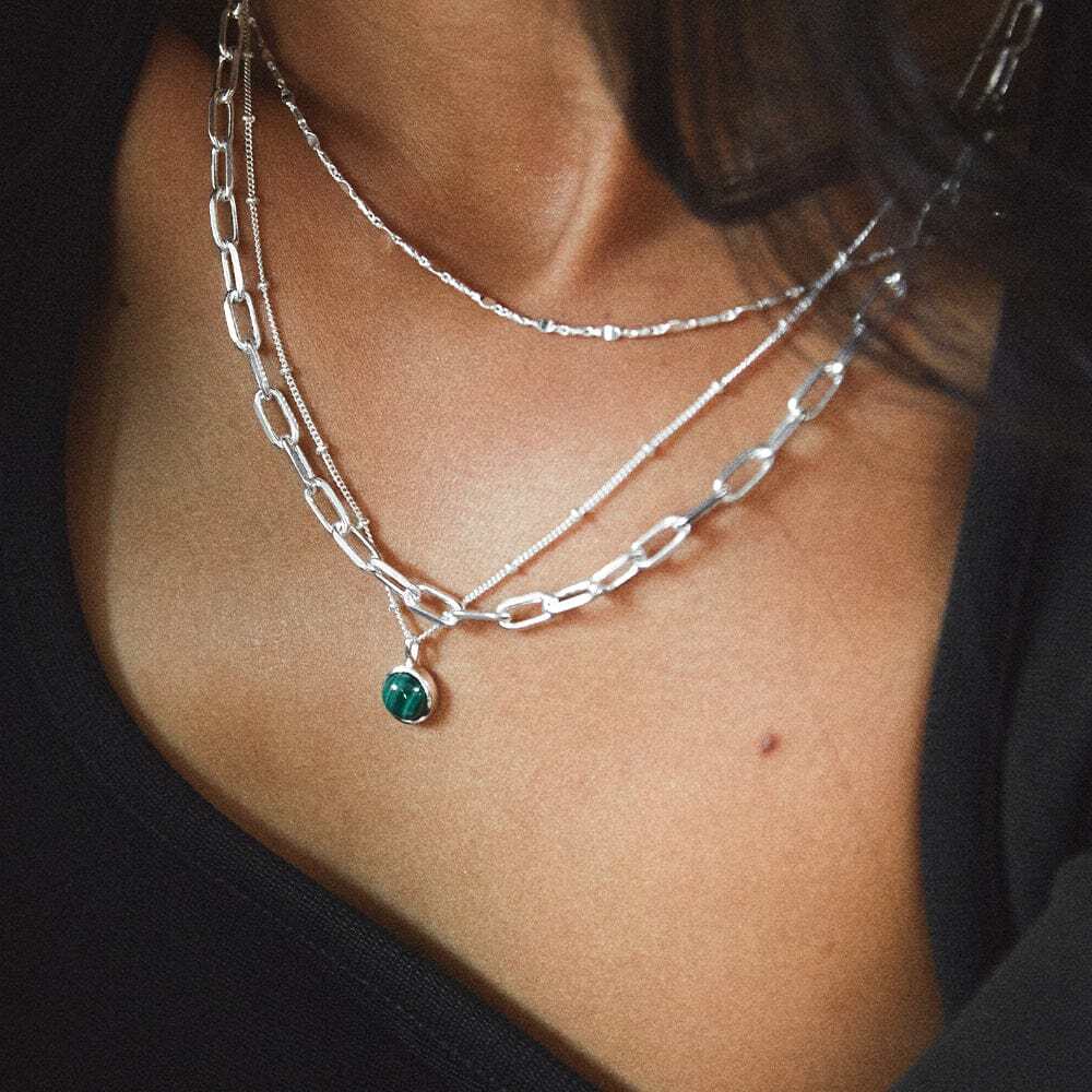 Daisy London Sterling Silver Healing Stone Necklace Additional Image - 3