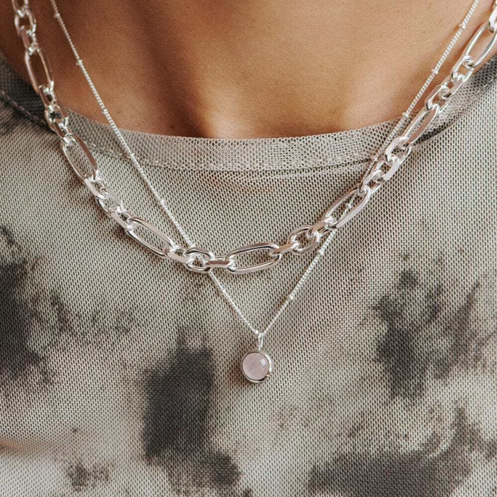 Daisy London Sterling Silver Healing Stone Necklace Additional Image - 5