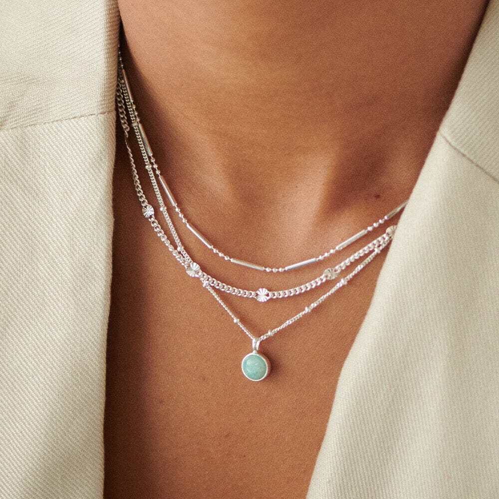 Daisy London Sterling Silver Healing Stone Necklace Additional Image - 6