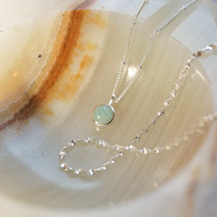 Daisy London Sterling Silver Healing Stone Necklace Additional Image - 6