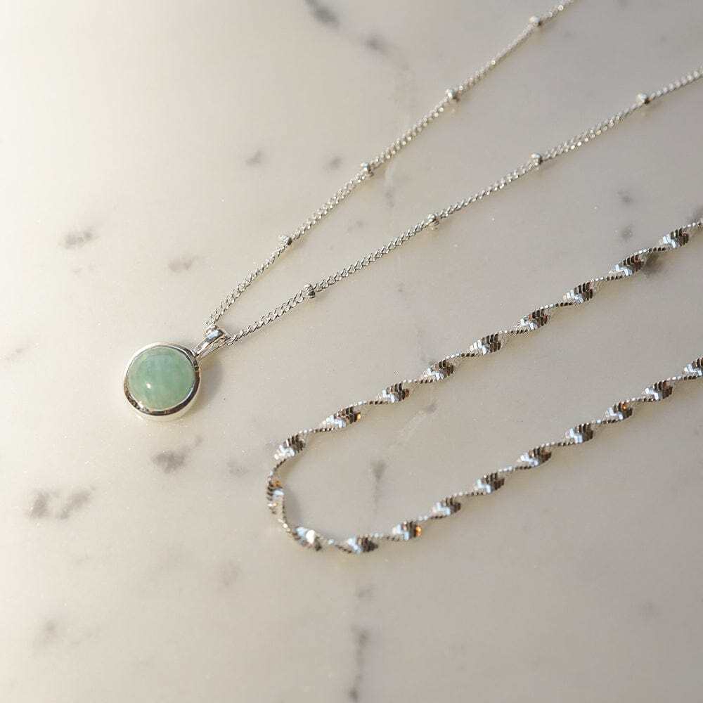 Daisy London Sterling Silver Healing Stone Necklace Additional Image - 2