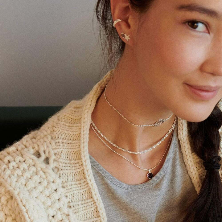Daisy London Sterling Silver Healing Stone Necklace Additional Image - 7
