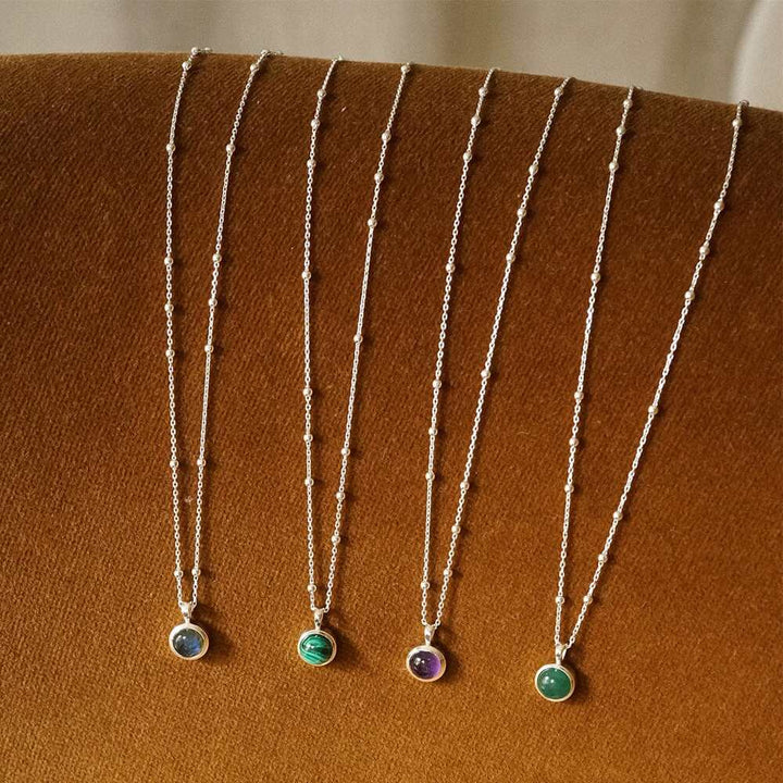 Daisy London Sterling Silver Healing Stone Necklace Additional Image - 1
