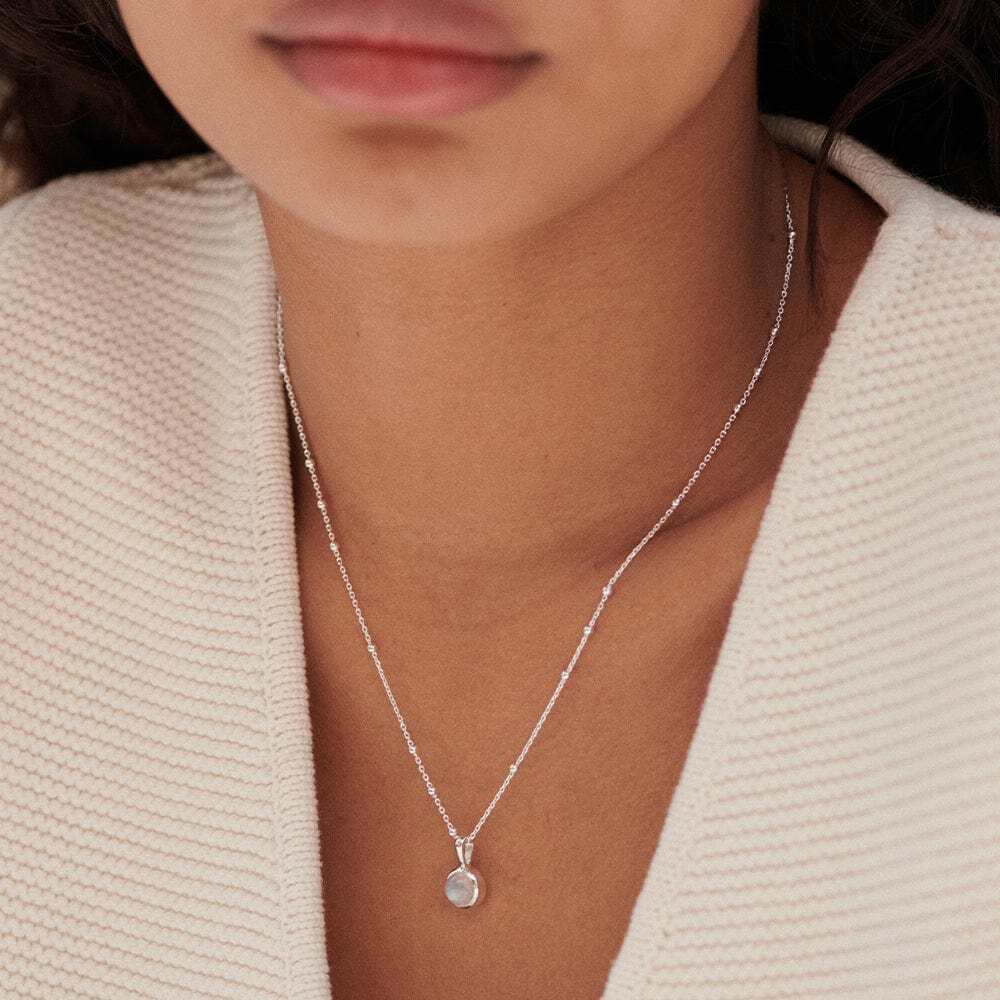 Daisy London Sterling Silver Healing Stone Necklace Additional Image - 10