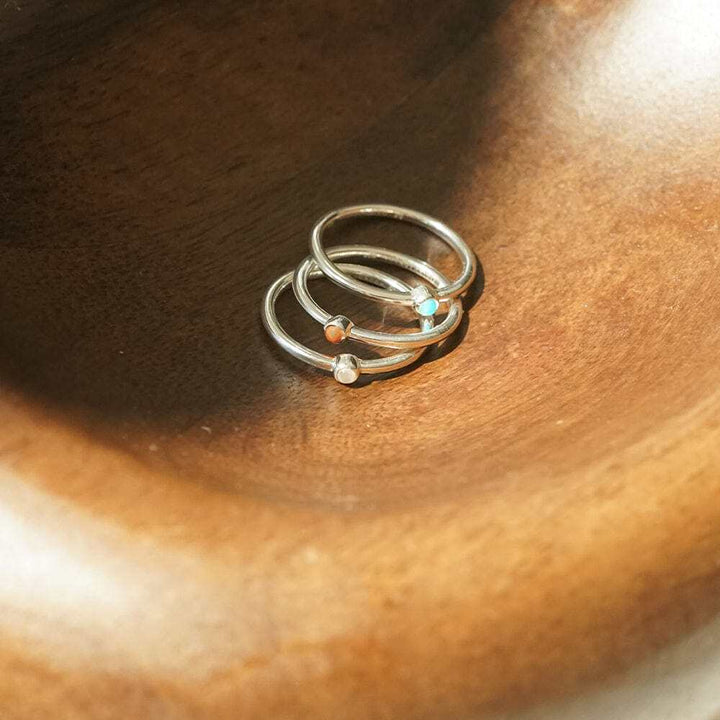 Daisy London Sterling Silver Healing Stone Ring Additional Image - 9