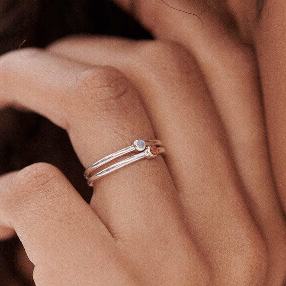 Daisy London Sterling Silver Healing Stone Ring Additional Image - 20
