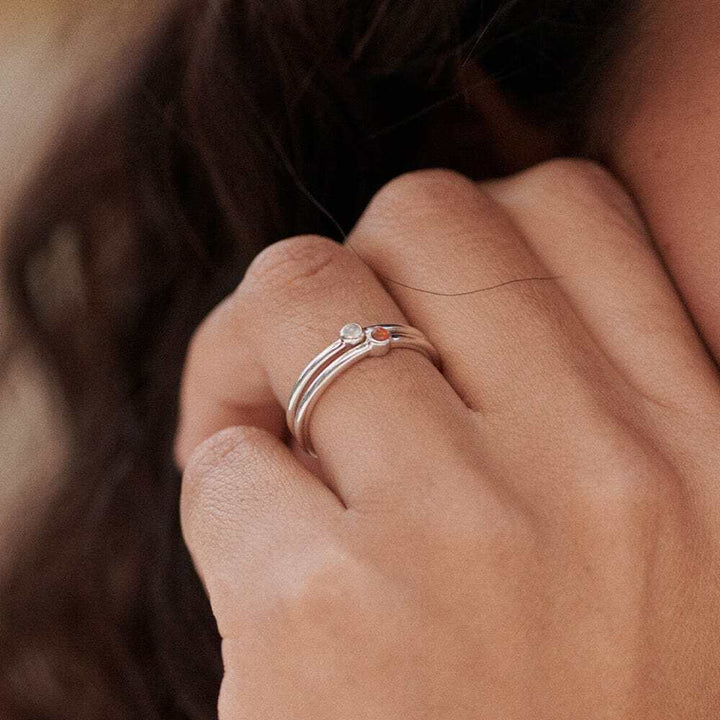 Daisy London Sterling Silver Healing Stone Ring Additional Image - 21