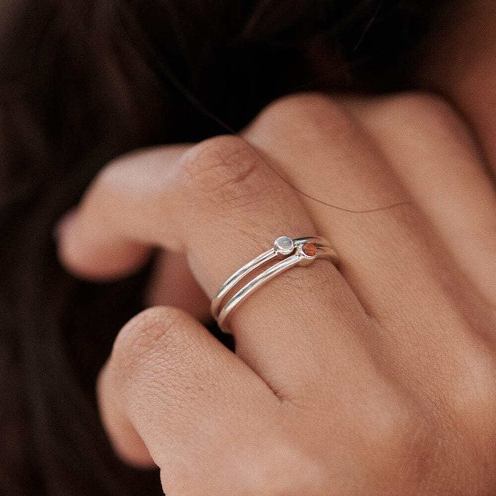 Daisy London Sterling Silver Healing Stone Ring Additional Image - 8