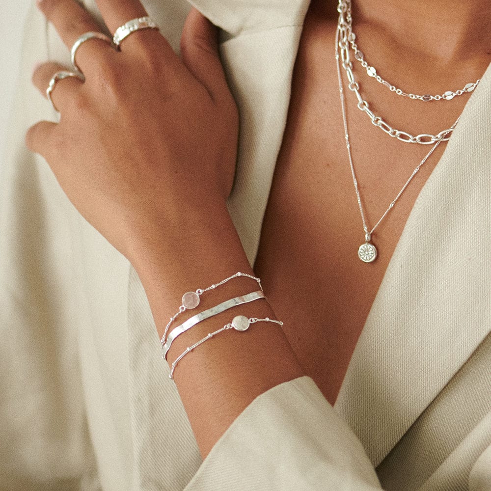 Daisy London Sterling Silver Howlite Healing Stone Bracelet - MococoDaisy LondonHBR1006_SLV5056104103210Bracelets