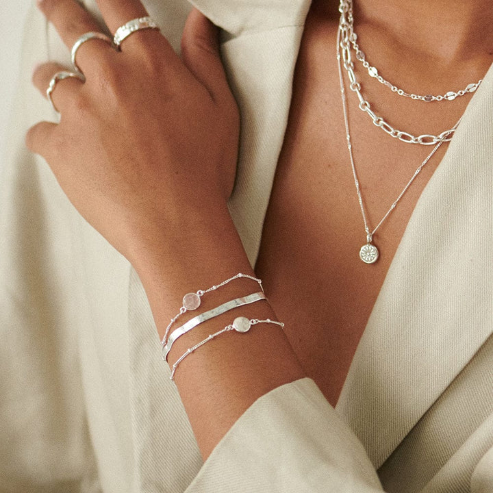 Daisy London Sterling Silver Howlite Healing Stone Bracelet - MococoDaisy LondonHBR1006_SLV5056104103210Bracelets