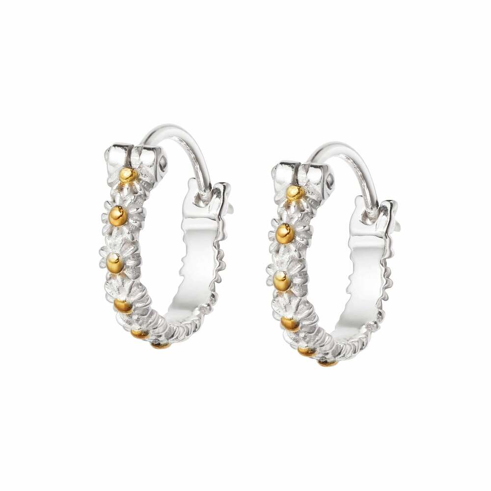 Sterling 10mm Iota Hoop Earrings