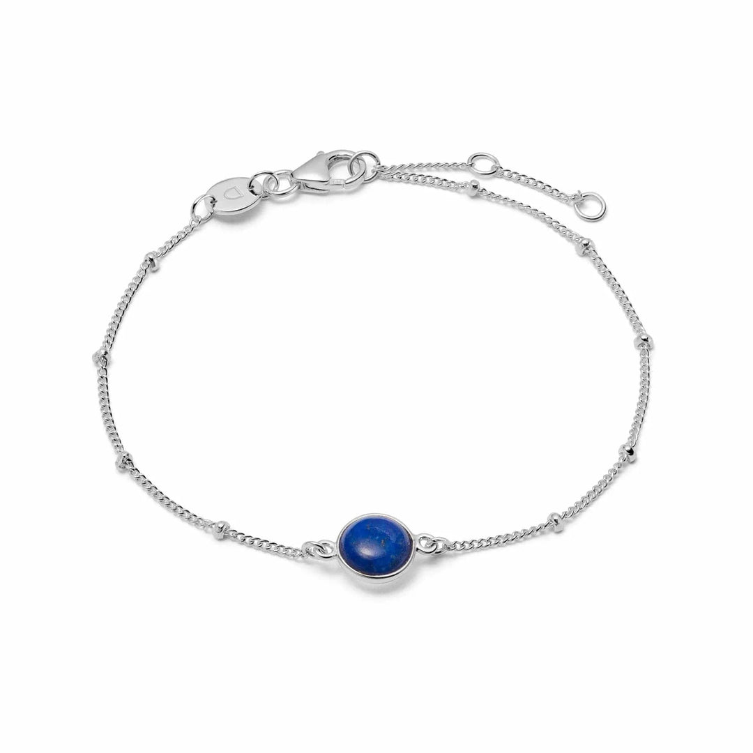 Daisy London Sterling Silver Lapis Healing Stone bracelet - MococoDaisy LondonHBR1004_SLV5056104103197Bracelets